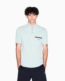 Men Polo Shirt - Aqua Gray