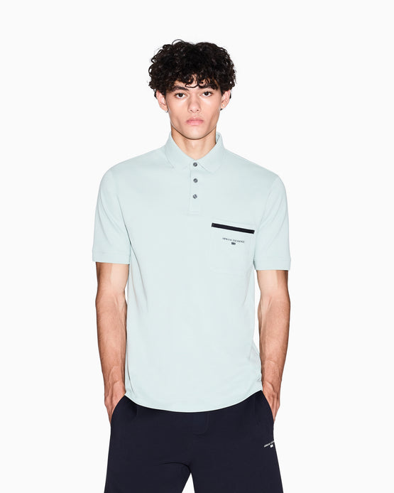 Men Polo Shirt - Aqua Gray