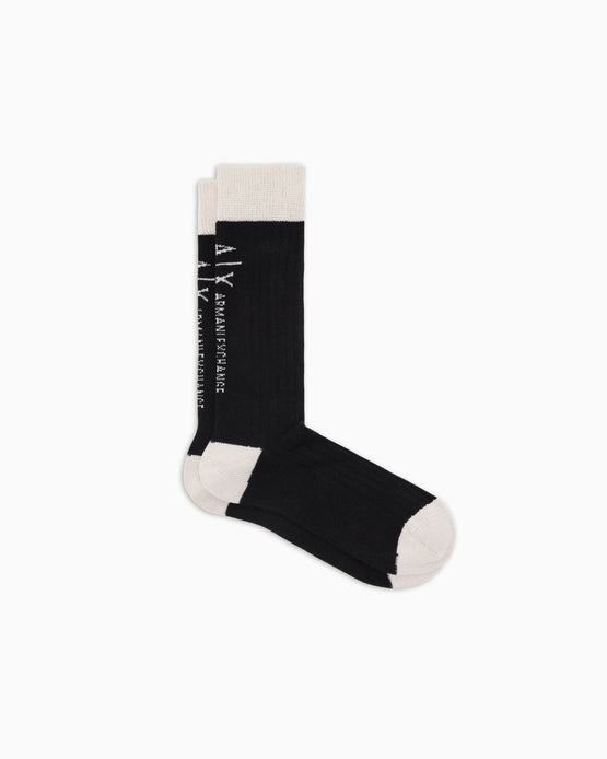 Men Sock - Black/Wind Chime